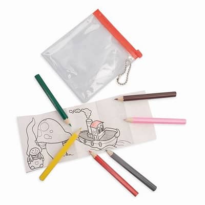 set-creioane-colorate-drawer-rosu