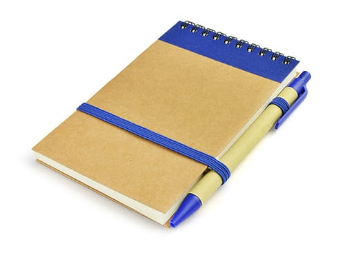 agenda-notes-personalizata-recycle-cu-pix-albastru-1