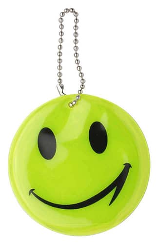 breloc-personalizat-reflectorizant-smiley-verde
